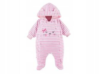 Eevi Run&Fun Pajac Welur Róż 68cm