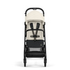 Cybex Beezy Wózek Spacerowy Rama Czarna Canvas White 2024 + Folia Przeciwdeszczowa