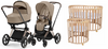 Cybex Priam 4.0 Wózek Głęboko-Spacerowy + Łóżeczko Waldin 7w1
