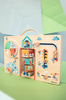 Lilliputiens Drewniana tablica manipulacyjna walizka "Ubranie na każdą pogodę" Lisiczka Alice 2 lata +