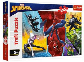Trefl Spiderman Do Góry Nogami Puzzle 100 Elementów
