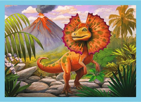Trefl Wyjątkowe Dinozaury Puzzle 4w1