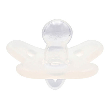 Canpol Babies Smoczek 100% Silikonowy 6-12 msc 24/002_whi