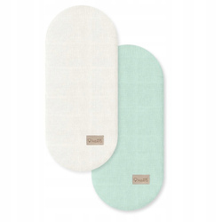 ALBERO MIO Prześcieradło do gondoli 2-pak WM446 Miętowy