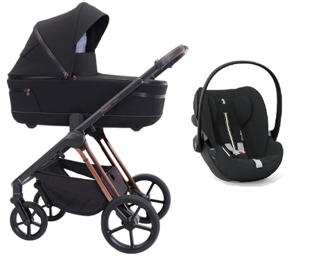 Espiro Miloo 2025 Wózek Głęboko-Spacerowy + Cybex Cloud G I - Size Fotelik Samochodowy