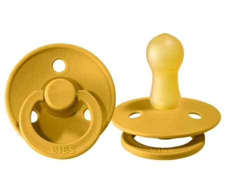 Bibs Smoczek Uspokajający Kauczukowy r. S  Mustard