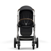 Cybex Gazelle S Wózek Bliźniaczy + Foteliki Cybex Aton M I-Size & SensorSafe 0-13 kg  + Adaptery  Deep Black rama Taupe