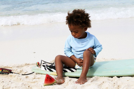 Lassig Koszulka do pływania z długim rękawem Light blue UV 50+