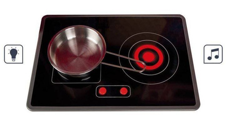 Janod Dwustronna Drewniana Kuchnia z Pralką 2w1 z Dźwiękiem, Światłem Led i 8 Akcesoriami