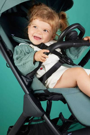 [OUTLET] Easywalker Jackey XL Samoskładający się Wózek Spacerowy z Kołami XL Forest Green 
