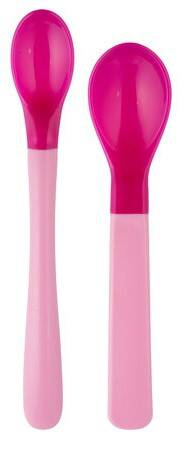 Canpol Babies Zestaw Magicznych Łyżek Zmieniających Kolor Po 4. Miesiącu 2szt Różowy