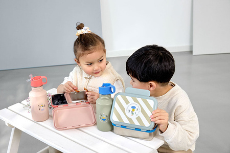 Lassig Lunchbox ze stali nierdzewnej Sunny Explorer green/blue