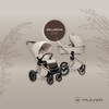 Muuvo Quick Boho Wózek Głęboko-Spacerowy Brown + Cybex Aton B2 i-Size Fotelik Samochodowy 0-13kg + Baza One Volcano Black