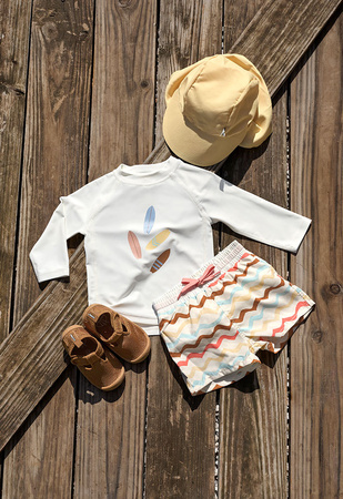 Lassig Koszulka z filtrem UV60 z długim rękawem Splash & Fun Deski surfingowe salt, rozm. 92