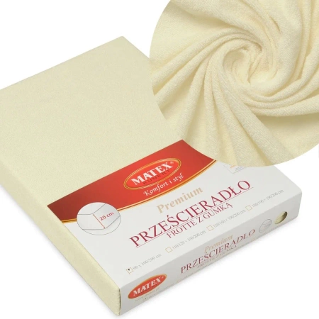 Baby Matex Prześcieradło z Gumką 60x120 Beżowe