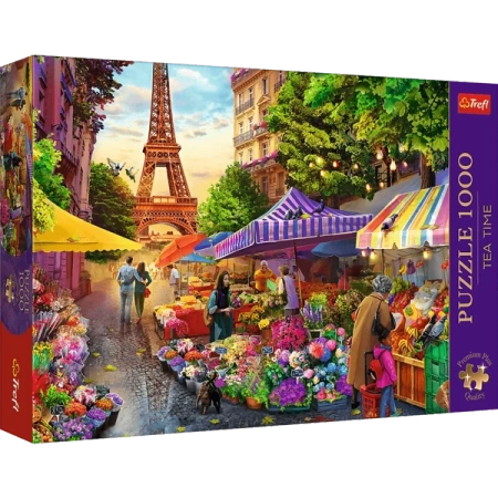 Trefl Puzzle Targ Kwiatowy Paryż 1000 Elementów