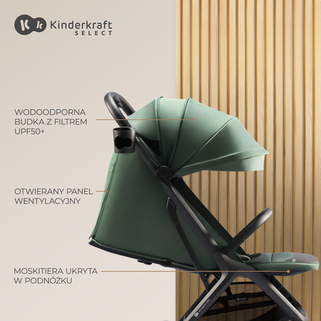 Kinderkraft Nubi 2 Wózek Spacerowy Pink Quartz