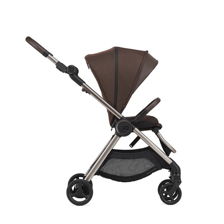 Anex IQ Premium New Transfarmation Wózek Głęboko-Spacerowy Teddy + Cybex Aton B2 i-Size Fotelik Samochodowy 0-13kg + Baza One Volcano Black	