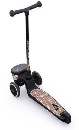 [OUTLET] Scootandride Highwaykick 2 Lifestyle Hulajnoga Trójkołowa Balansowa z Zamykanym Schowkiem 2+ Brown Lines