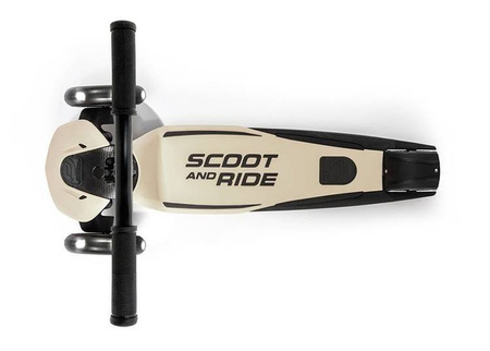 Scootandride Highwaykick 5 LED Hulajnoga Składana Ze Świecącymi Kółkami 5+  Ash
