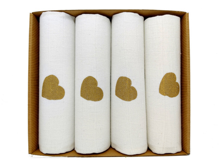 Ega Pieluszki Tetra Lux Eko 70x80cm 1556 Złote Serce