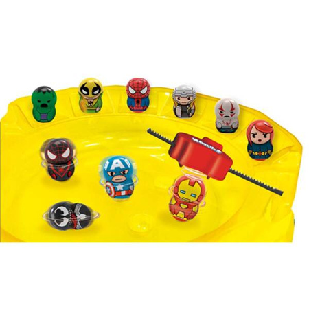 Tm Toys Marvel Wooblies Arena + 2 wyrzutnie + 4 Figurki magnetyczne