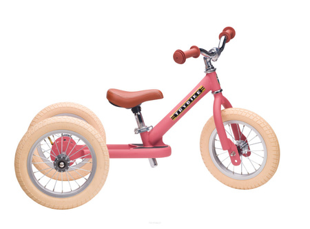 Trybike Pierwszy Rowerek Trójkołowy Dziecięcy Biegowy 2w1 Matowy Różowy