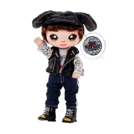 Na! Na! Na! Surprise. Glam Series. Lalka Maxwell Dane + pomponowa torebka 2w1