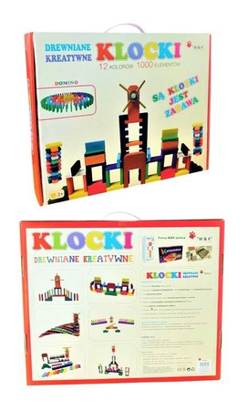 Domino drewniane duże 1000 el. W&k