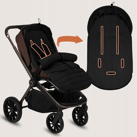 Lionelo Oli Śpiworek do Wózka Black 