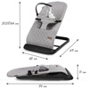 Kidwell Laro Leżaczek Bujaczek Full Grey/Black