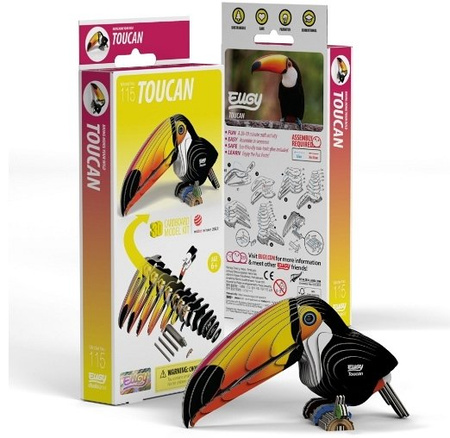 Eugy Eko 3D Układanka Ptak Tukan