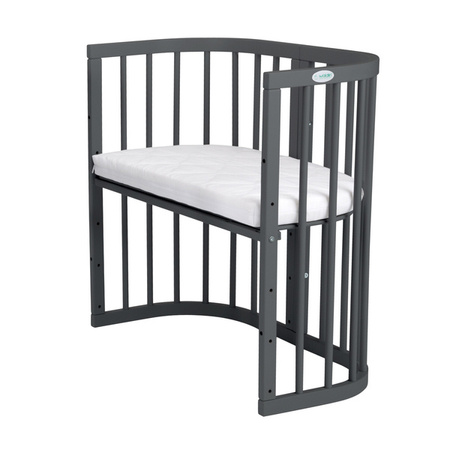 [OUTLET] Waldin Łóżeczko Dziecięce 7w1 z Materacem Grafit