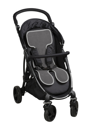 AirCuddle Cool Seat Oddychająca Wkładka Antypotowa Wózków Spacerowych Smoke