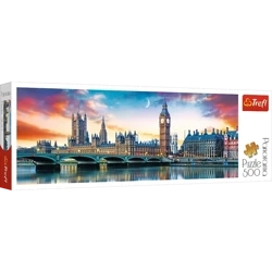 Trefl Puzzle Panorama 500 Elementów Big Ben i Pałac Westminsterski - Londyn
