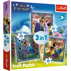 Trefl Puzzle 3w1 Bohaterowie Magicznego Encanto