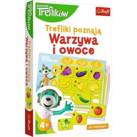 Trefl Gra Planszowa Rodzina Treflików Trefliki Poznają: Warzywa i Owoce