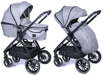 Zokky Nuvo Wózek Głęboko-Spacerowy Gray