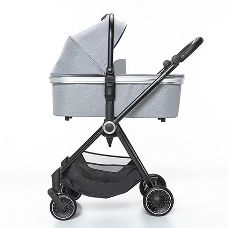 Espiro Galaxy Wózek Głęboko-Spacerowy + Gondola Una + Adaptery Zestaw 2w1 07 Grey Center + Gry Center