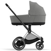 Cybex e-Priam 4.0 Rama ze Stelażem Siedziska + Gondola Wózek Głęboki Soho Grey
