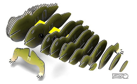 Eugy Eko 3D Układanka Gad Hatteria