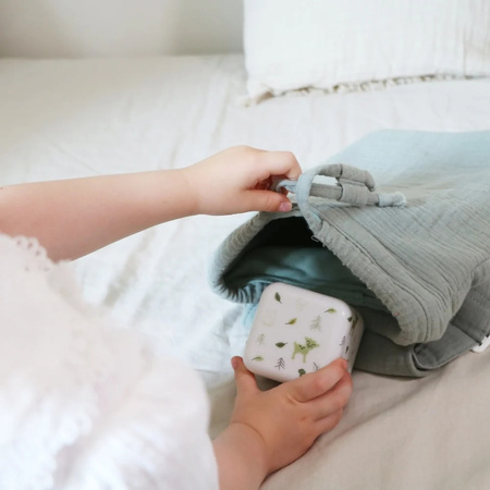 Cloud B Cube B Przenośna Lampka Nocna – Świecąca Kostka - Las