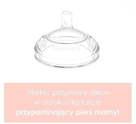 Mombella Butelka Antykolkowa dla Noworodka Ivory Silikonowa 120ml