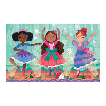 Mudpuppy Puzzle soczewkowe z ruchomym obrazkiem Baletnice 75 elementów 5+