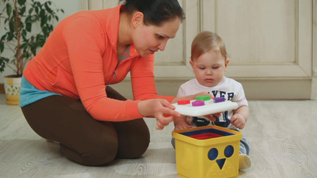 Training2s Zabawka Edukacyjna - Sorter Piramidka Sowa