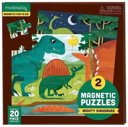 Mudpuppy Puzzle Magnetyczne Dinozaury 4+