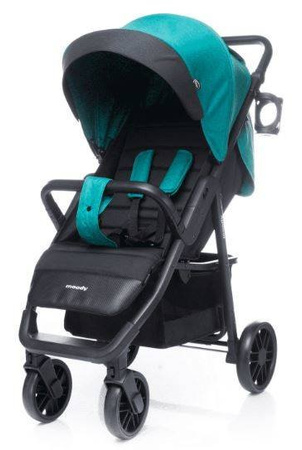4BABY Wózek spacerowy Moody Dark Turkus