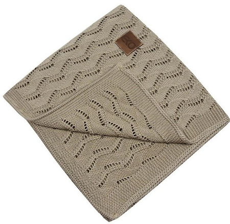 Kocyk Dzianinowy Bambusowy PLE-77 Beż