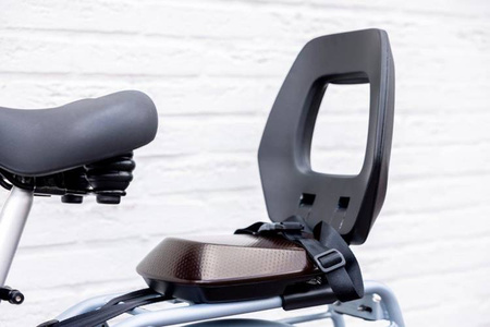 Bobike Junior One Fotelik Rowerowy Na Bagażnik Black / Dark Brown