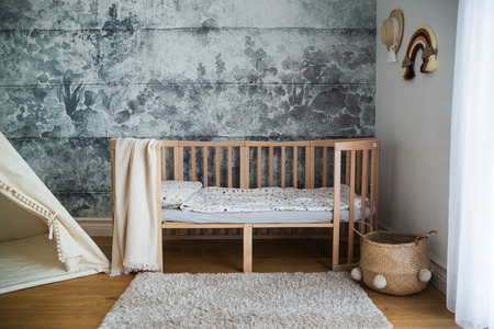 [OUTLET] Waldin Łóżeczko Dziecięce Owalne 7w1 z Materacem Natural